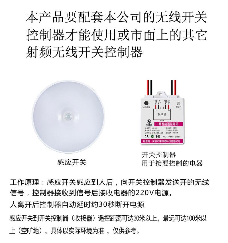 免布線人體感應(yīng)紅外遙控開關(guān)(圖13)