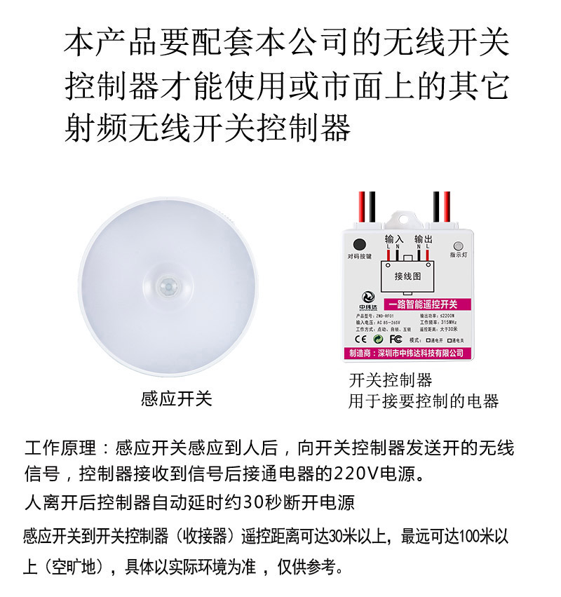 交流人體感應(yīng)開關(guān)無線遙控開關(guān)隨意貼免布線220V(圖12) L012.jpg